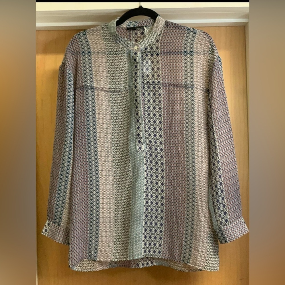 Ro & De Multicolor Patterned Shirt. Size X-Small